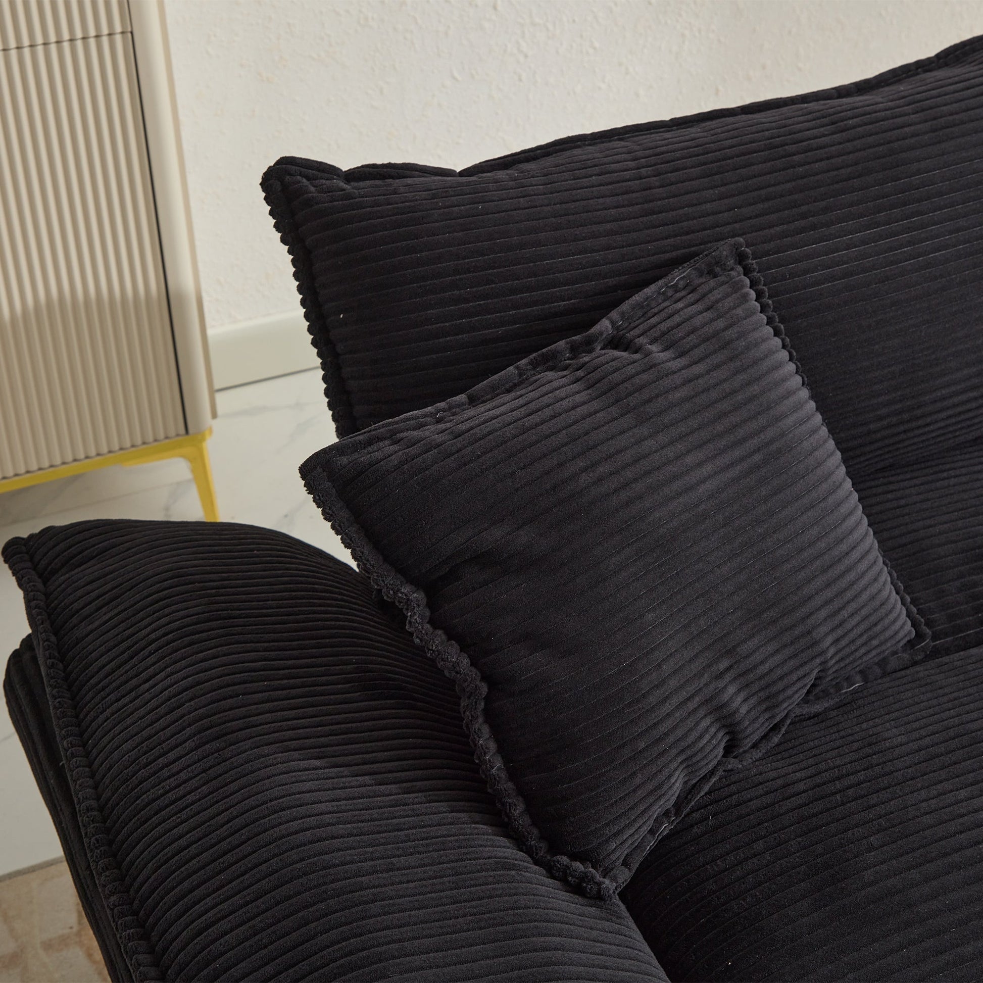 Corduroy Sofa Sleeper Couch Loveseat Sofa with Pillows (W676P184130) - Direct Wicker