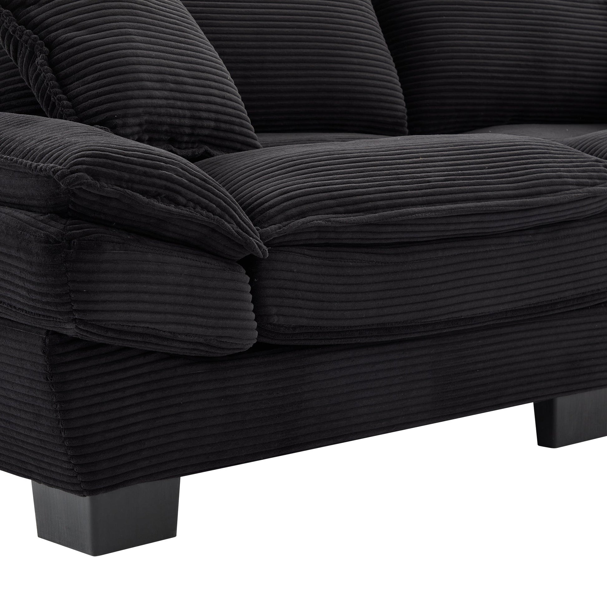 Corduroy Sofa Sleeper Couch Loveseat Sofa with Pillows (W676P184130) - Direct Wicker