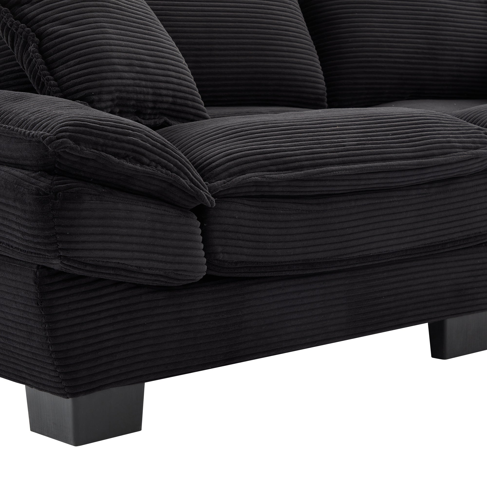 Corduroy Sofa Sleeper Couch Loveseat Sofa with Pillows (W676P184130) - Direct Wicker