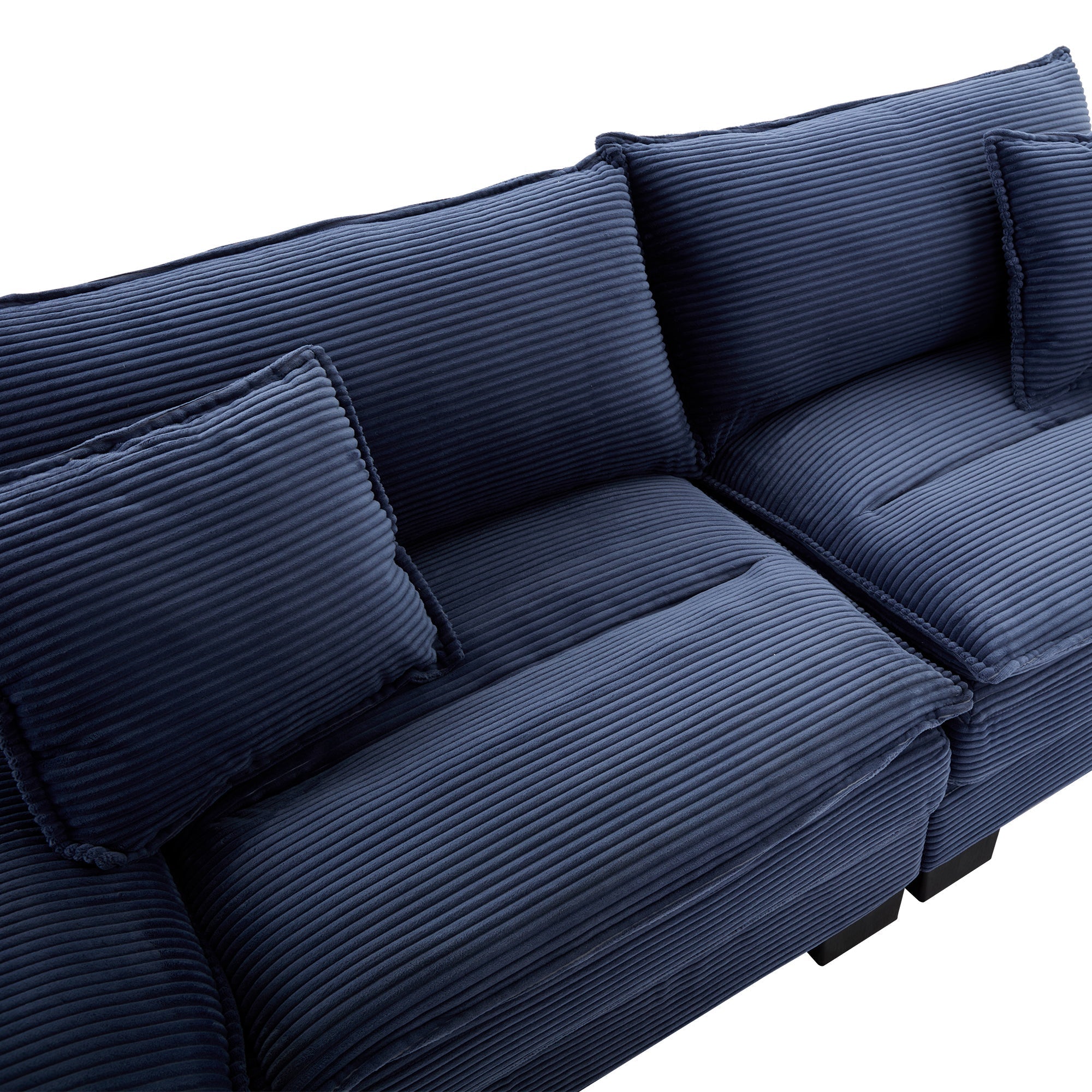 Corduroy Sofa Sleeper Couch Loveseat Sofa with Pillows (W676P184142) - Direct Wicker