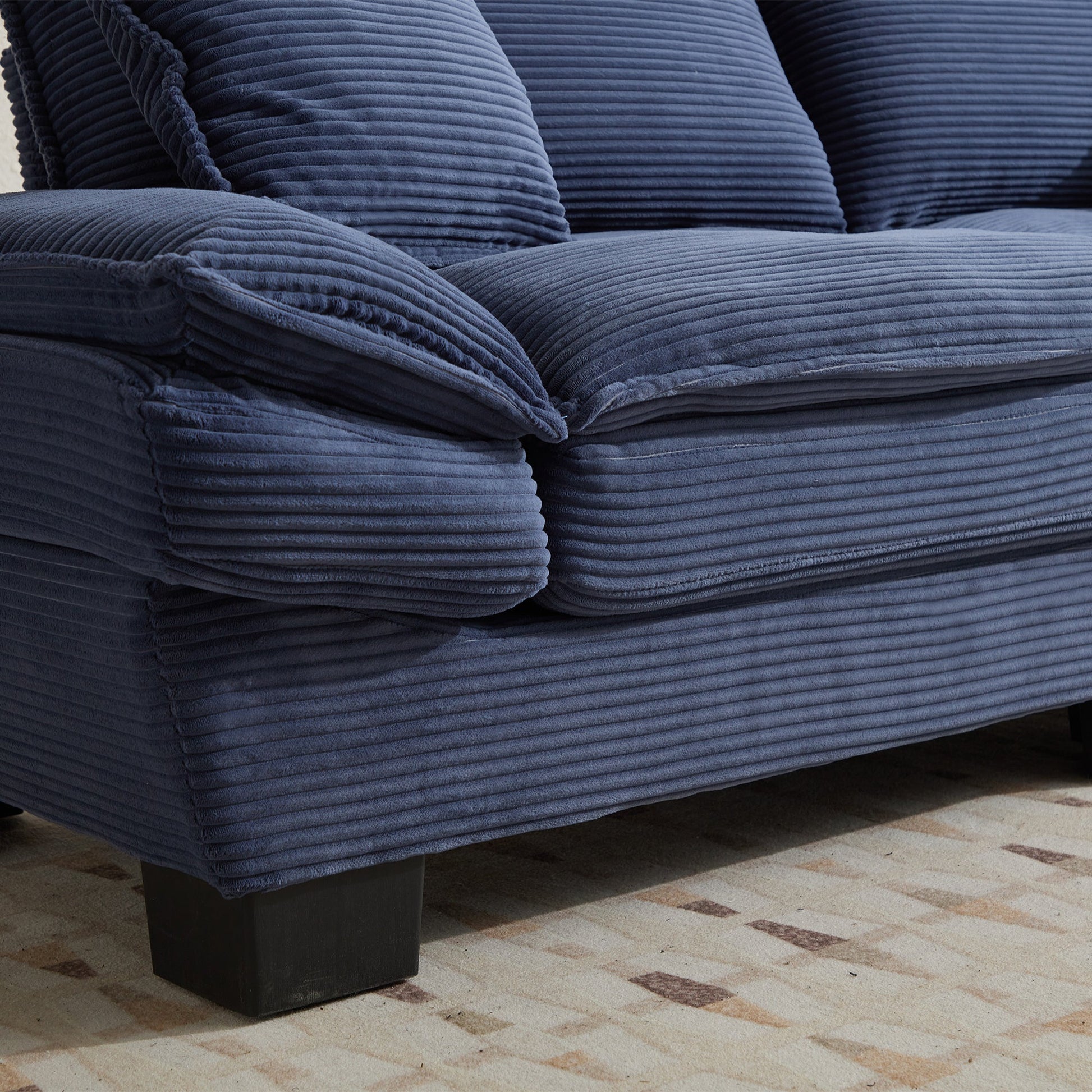 Corduroy Sofa Sleeper Couch Loveseat Sofa with Pillows (W676P184142) - Direct Wicker