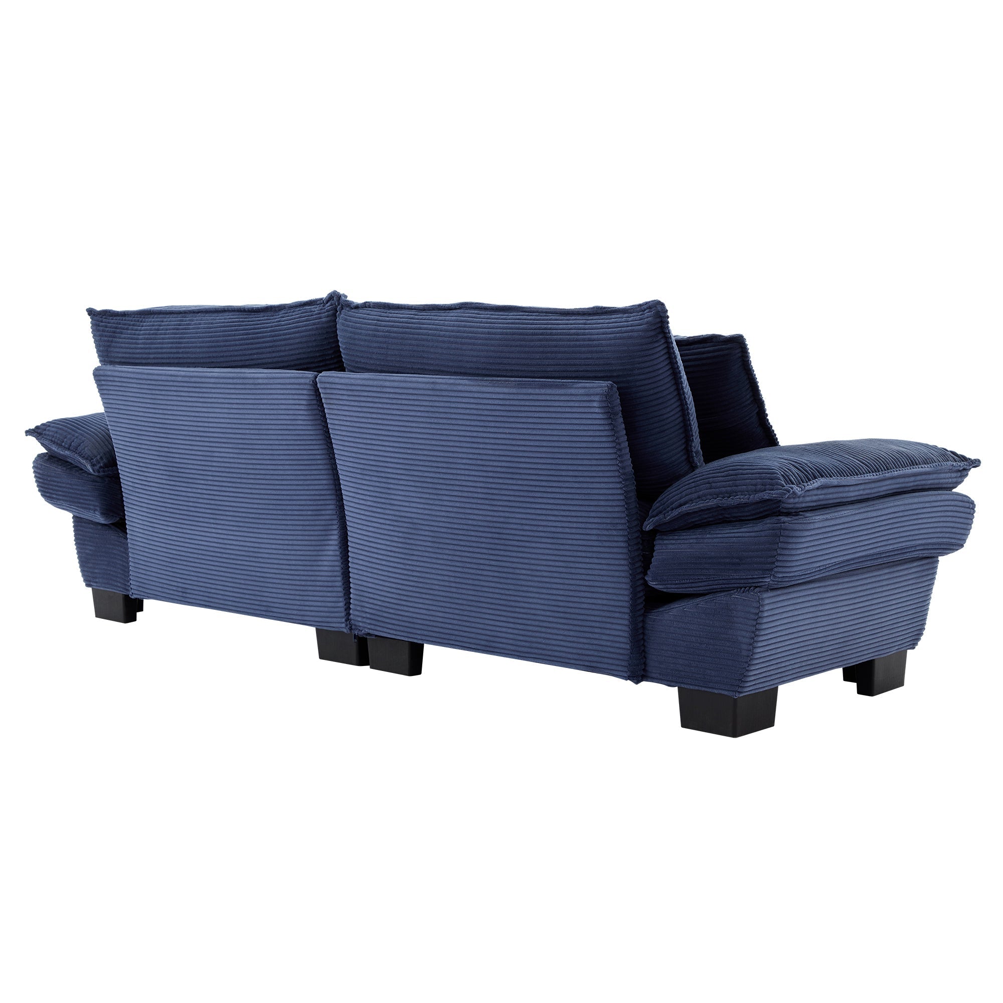 Corduroy Sofa Sleeper Couch Loveseat Sofa with Pillows (W676P184142) - Direct Wicker