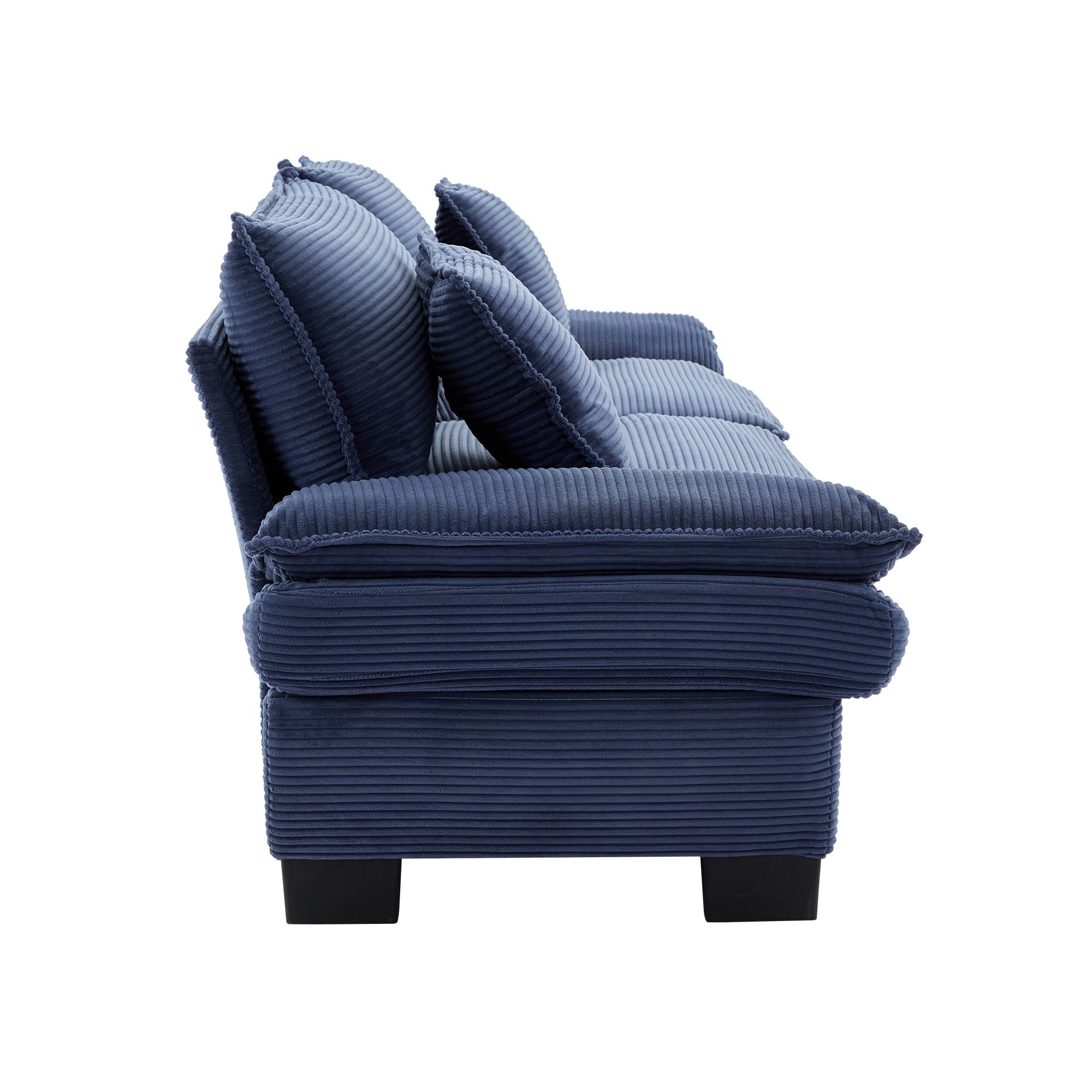 Corduroy Sofa Sleeper Couch Loveseat Sofa with Pillows (W676P184142) - Direct Wicker