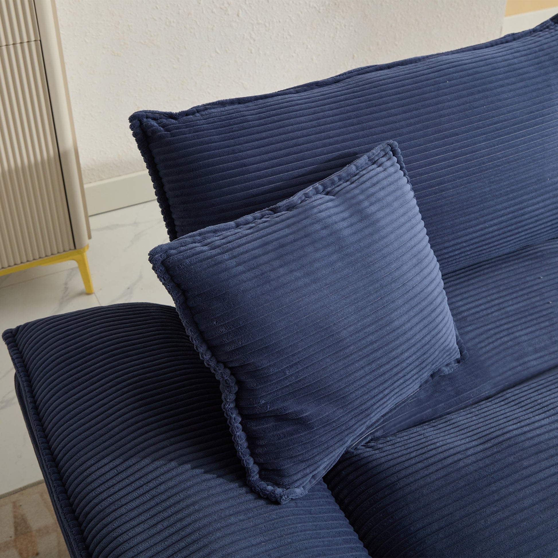 Corduroy Sofa Sleeper Couch Loveseat Sofa with Pillows (W676P184142) - Direct Wicker