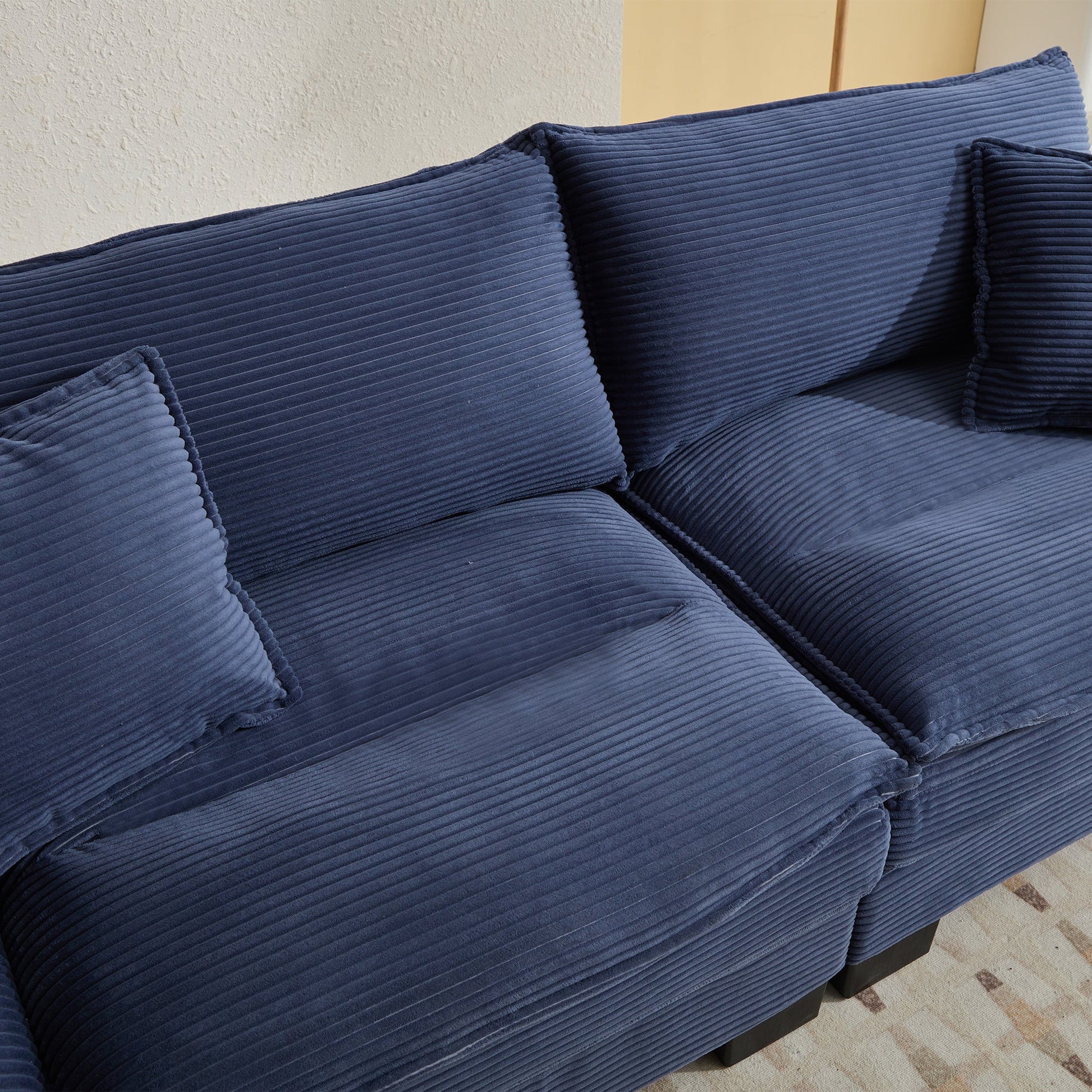 Corduroy Sofa Sleeper Couch Loveseat Sofa with Pillows (W676P184142) - Direct Wicker