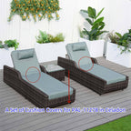 Cushion Covers for Outdoor Chaise Lounge (PAL - 1127B) - Direct Wicker