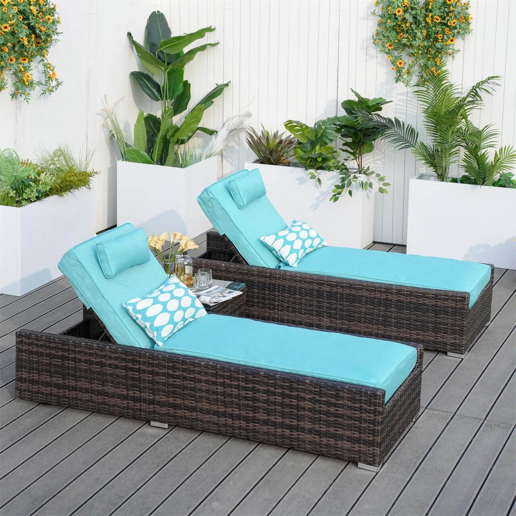 Cushion Covers for Outdoor Chaise Lounge (PAL - 1127B) - Direct Wicker