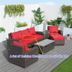 Cushion Covers for Outdoor Conversation Sofa Set (PAS - 1515 - Cushion Covers) - Direct Wicker