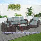 Cushion Covers for Outdoor Conversation Sofa Set (PAS - 1515 - Cushion Covers) - Direct Wicker