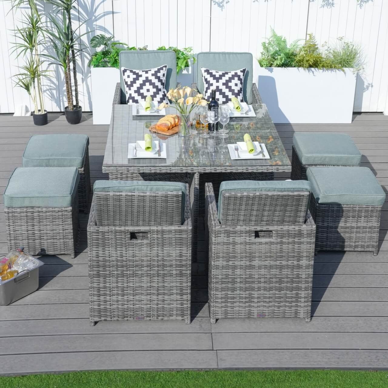 Cushion Covers for Patio Dining Set (PAD - 3233B - Cushion - Covers) - Direct Wicker