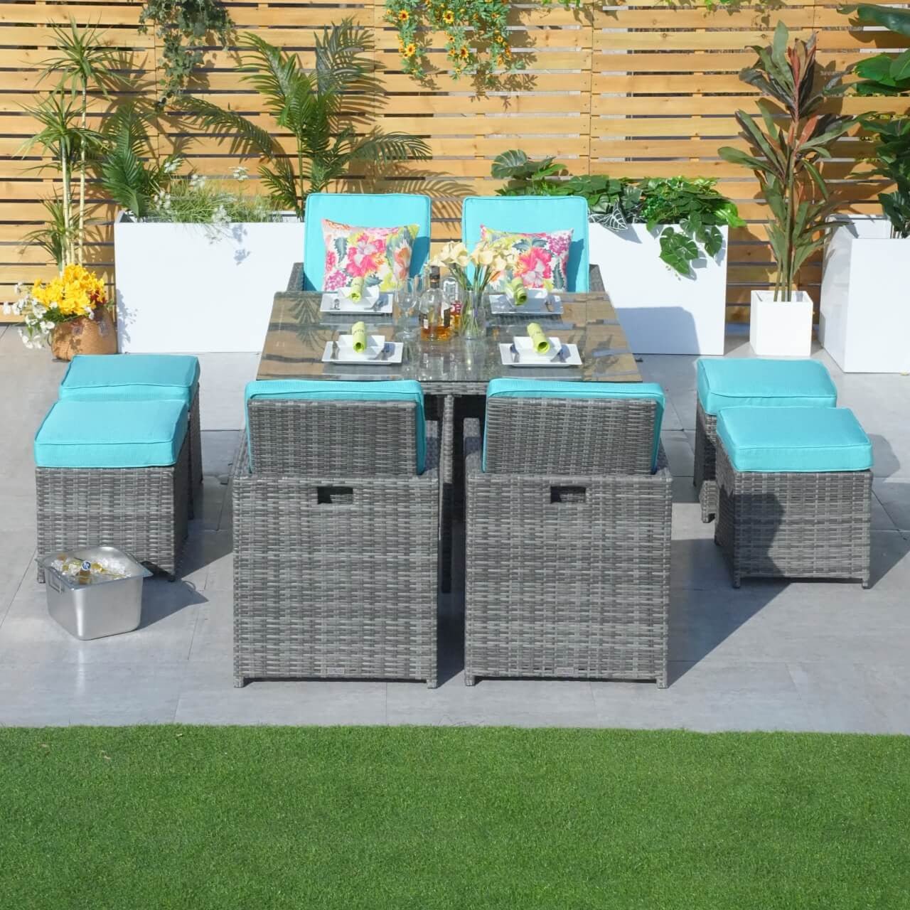 Cushion Covers for Patio Dining Set (PAD - 3233B - Cushion - Covers) - Direct Wicker