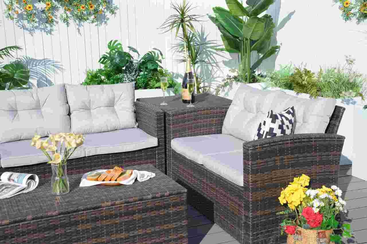 Cushions for Direct Wicker's 7 Seats Outdoor Conversation Set (PAS - 1503 - Set - Cushions) - Direct Wicker