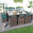 Customer Order: Carmel 6-Seater Cube Outdoor Dining Set (PAD-3234) - Direct Wicker