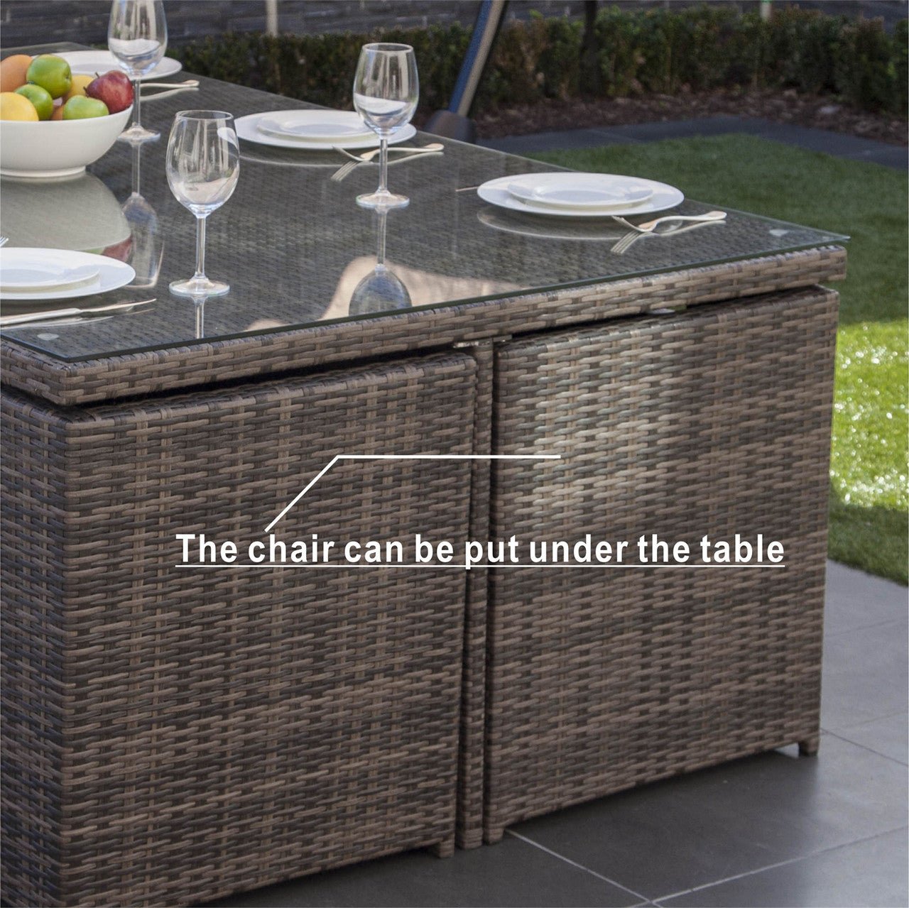 Customer Order: Carmel 6-Seater Cube Outdoor Dining Set (PAD-3234) - Direct Wicker