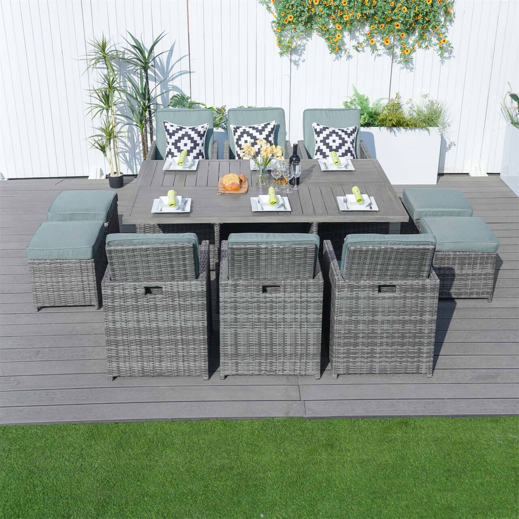 Customer Order: Carmel 6-Seater Cube Outdoor Dining Set (PAD-3234) - Direct Wicker
