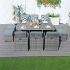 Customer Order: Carmel 6-Seater Cube Outdoor Dining Set (PAD-3234) - Direct Wicker