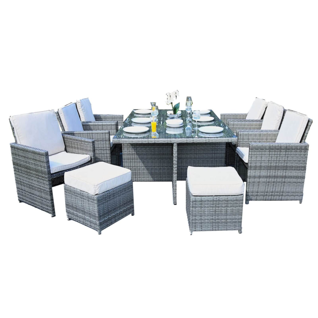 Customer Order: Carmel 6-Seater Cube Outdoor Dining Set (PAD-3234) - Direct Wicker