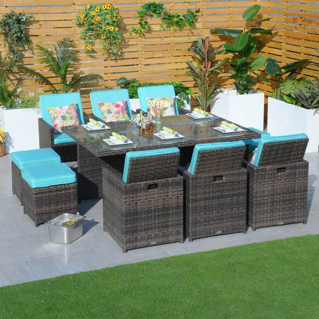 Customer Order: Carmel 6-Seater Cube Outdoor Dining Set (PAD-3234) - Direct Wicker