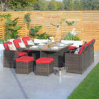 Customer Order: Carmel 6-Seater Cube Outdoor Dining Set (PAD-3234) - Direct Wicker