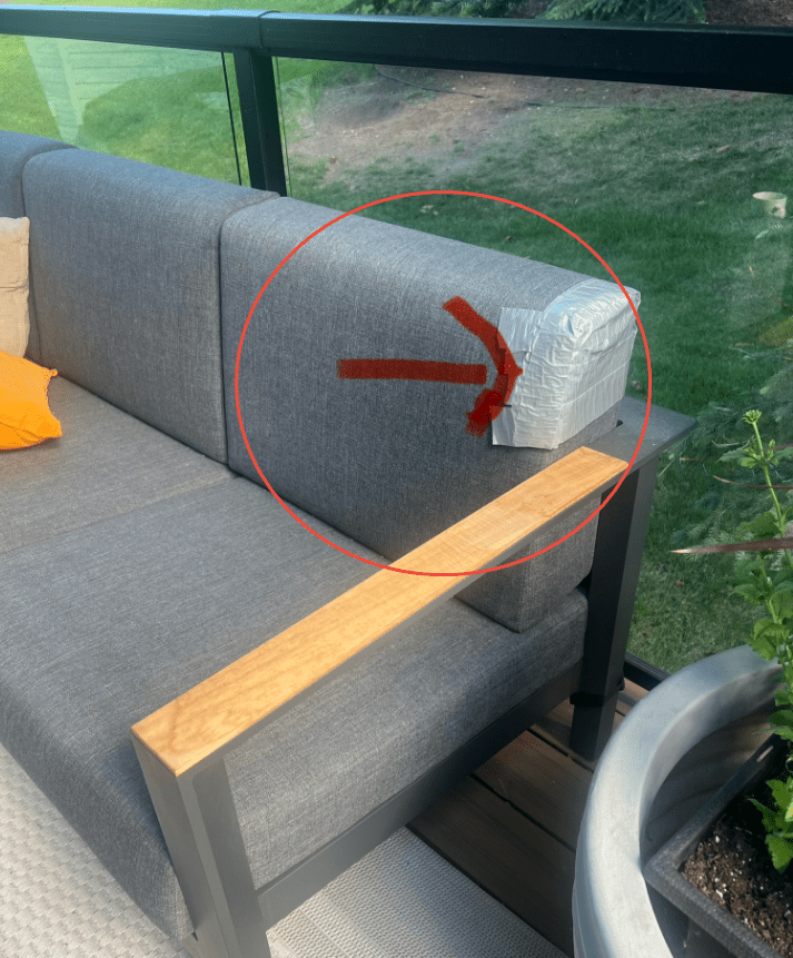 Customer Order: PAS-2327 Replacement back cushion - Direct Wicker