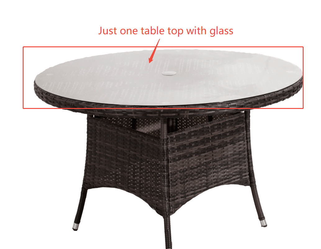 Customer Order: table top for PAD-1709-BR-2-ZJBS - Direct Wicker