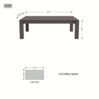 Dark Gray 8 - Piece Aluminum Patio Seating Sofa Set with Plush Cushions (PAS - 2327+2326+2326/7 - T) - Direct Wicker