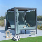 Daybed with Canopy for Outdoor Use (PAL - 1129B) - Direct Wicker