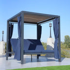 Daybed with Canopy for Outdoor Use (PAL - 1129B) - Direct Wicker