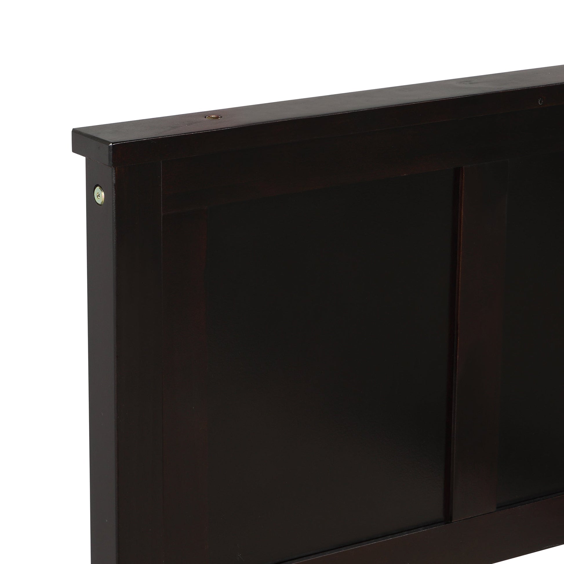 Espresso Platform Storage Bed with 2 Wheel - Base Drawers, Twin Size Frame (WF194472AAP) - Direct Wicker