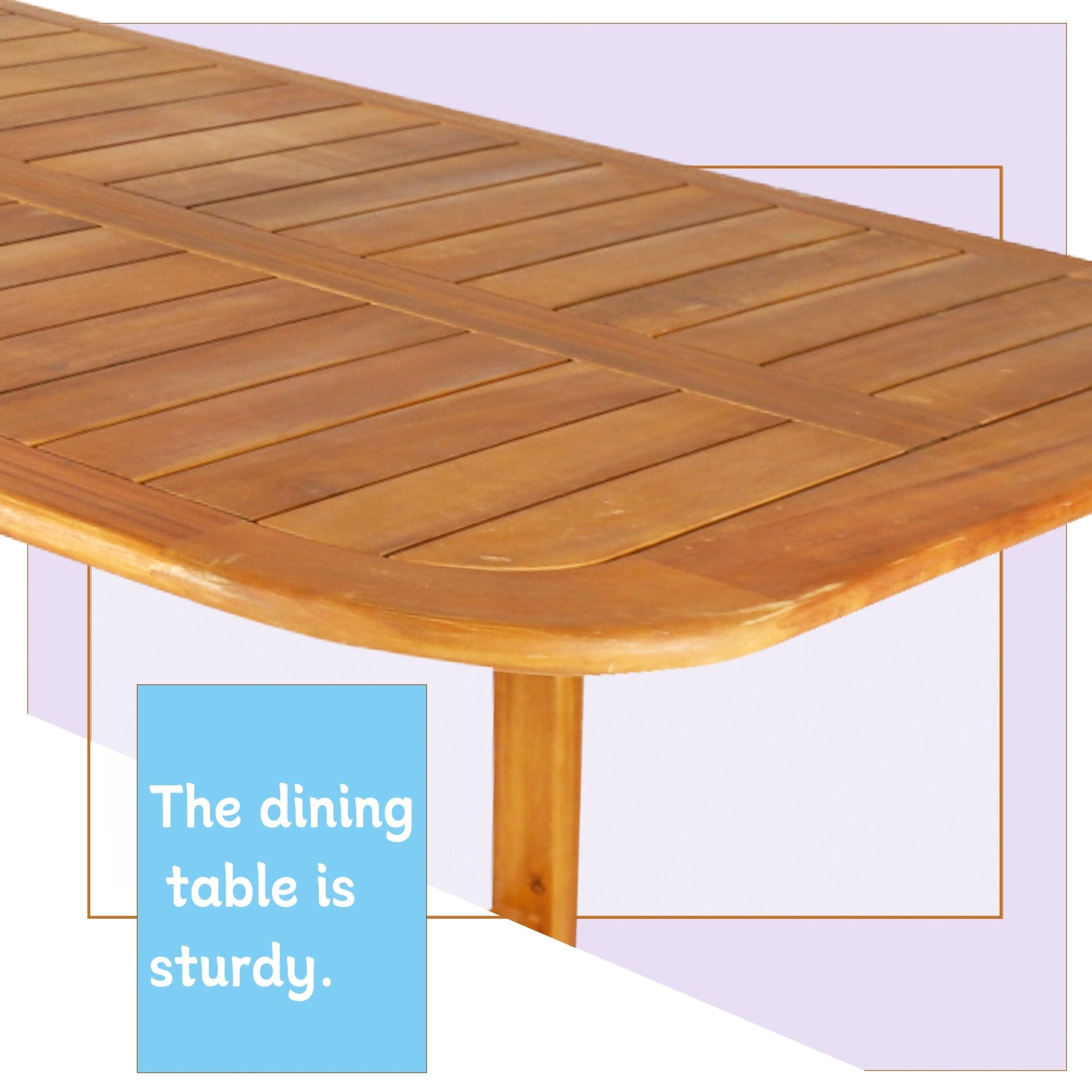Expandable Solid Wood Dining Table – 86”–109” Rustic Outdoor Table - Direct Wicker