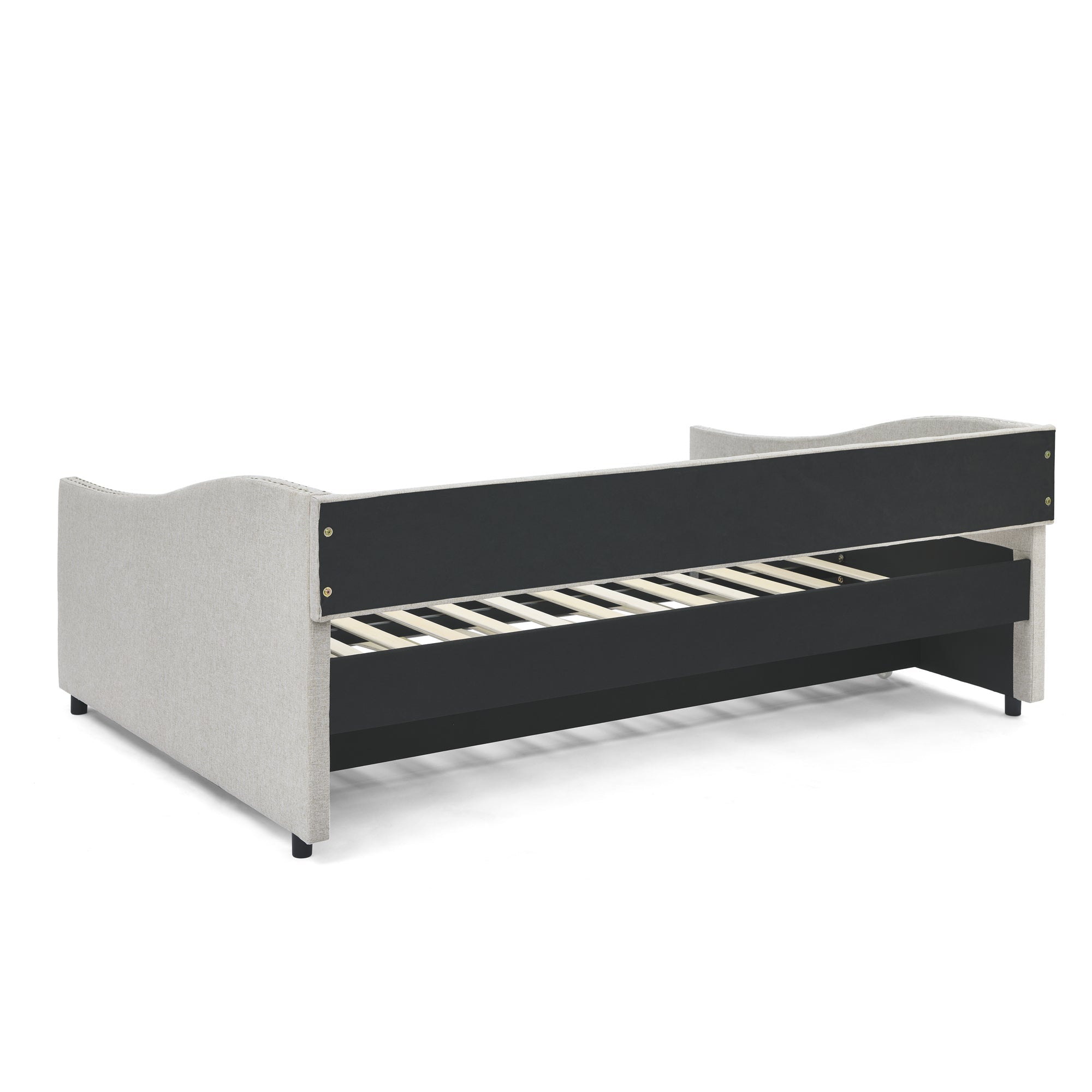 Full Size Daybed with Twin Size Trundle Upholstered Tufted Sofa Bed - Direct Wicker