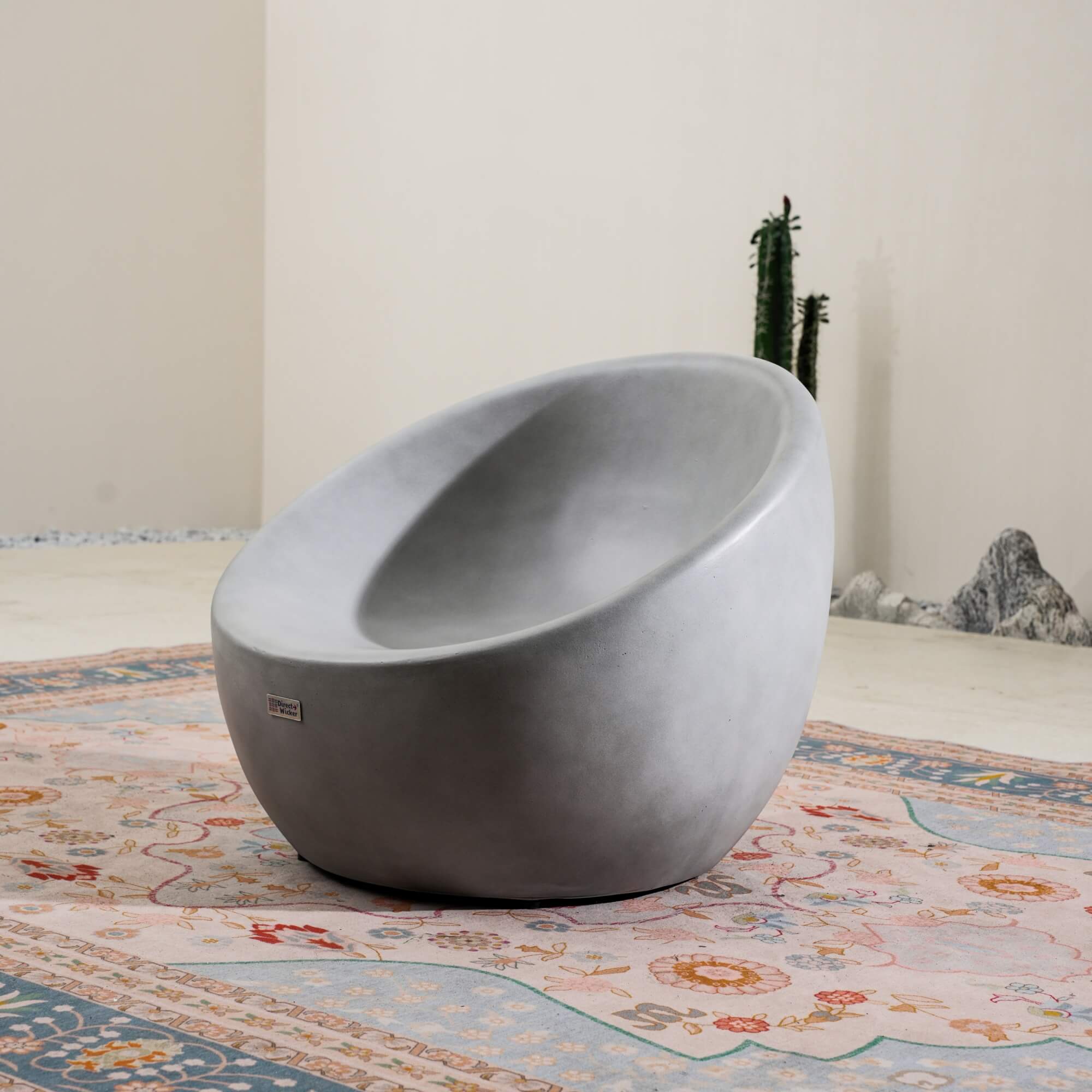 Grey Single Seat Sofa Chair (Small) – Terrafab Composite Material (PAC - 24925SC) - Direct Wicker