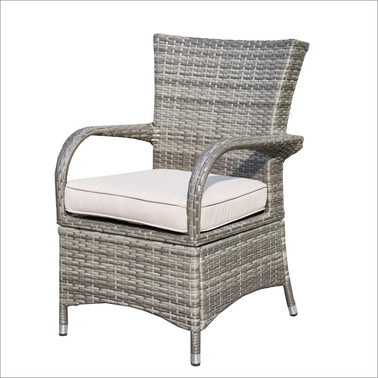 Hampton Outdoor Rattan Armchair – Perfect for Patios and Gardens (PAD - 1123 - KD) - Direct Wicker