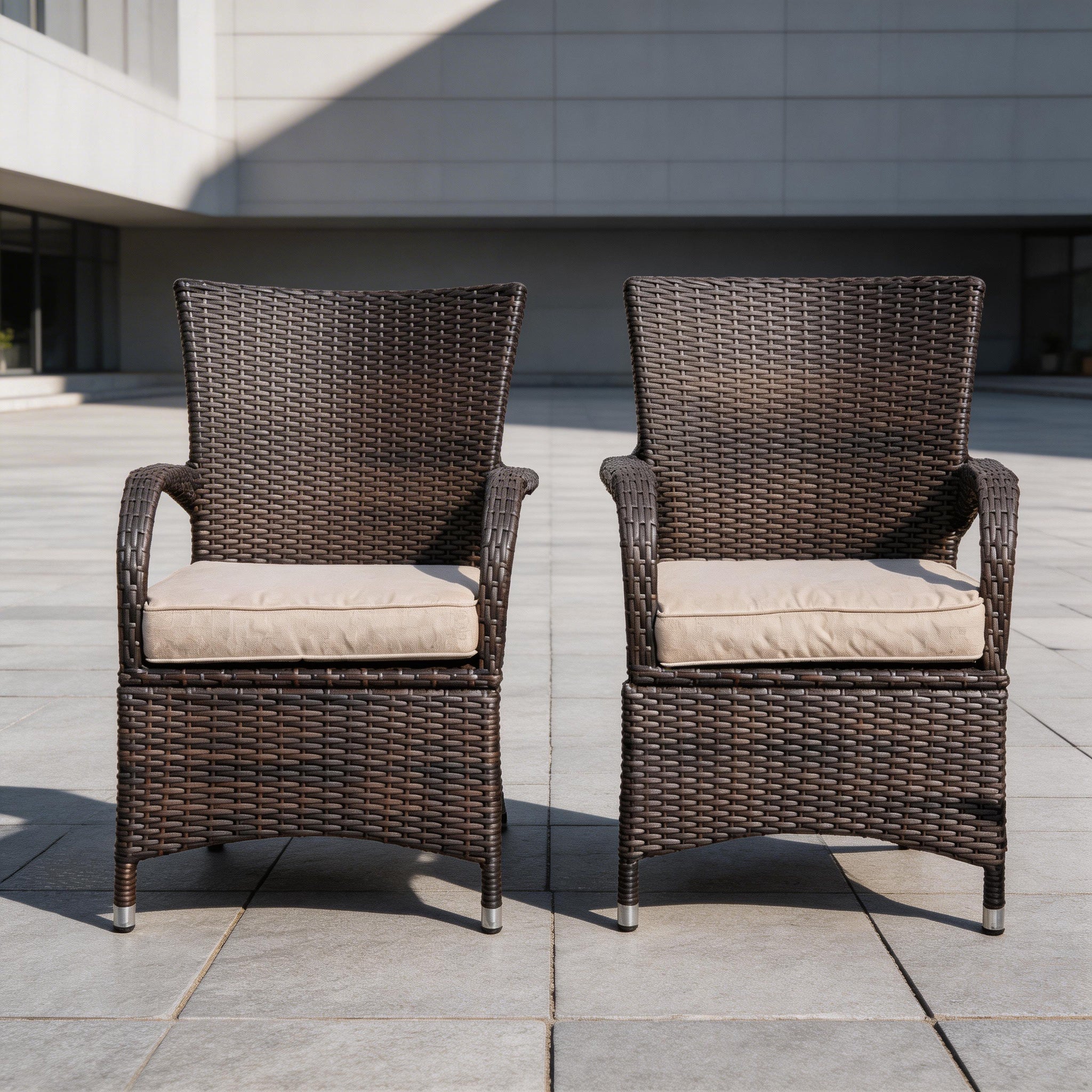 Hampton Outdoor Rattan Armchair – Perfect for Patios and Gardens (PAD - 1123 - KD) - Direct Wicker