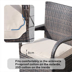 Hampton Outdoor Rattan Armchair – Perfect for Patios and Gardens (PAD - 1123 - KD) - Direct Wicker