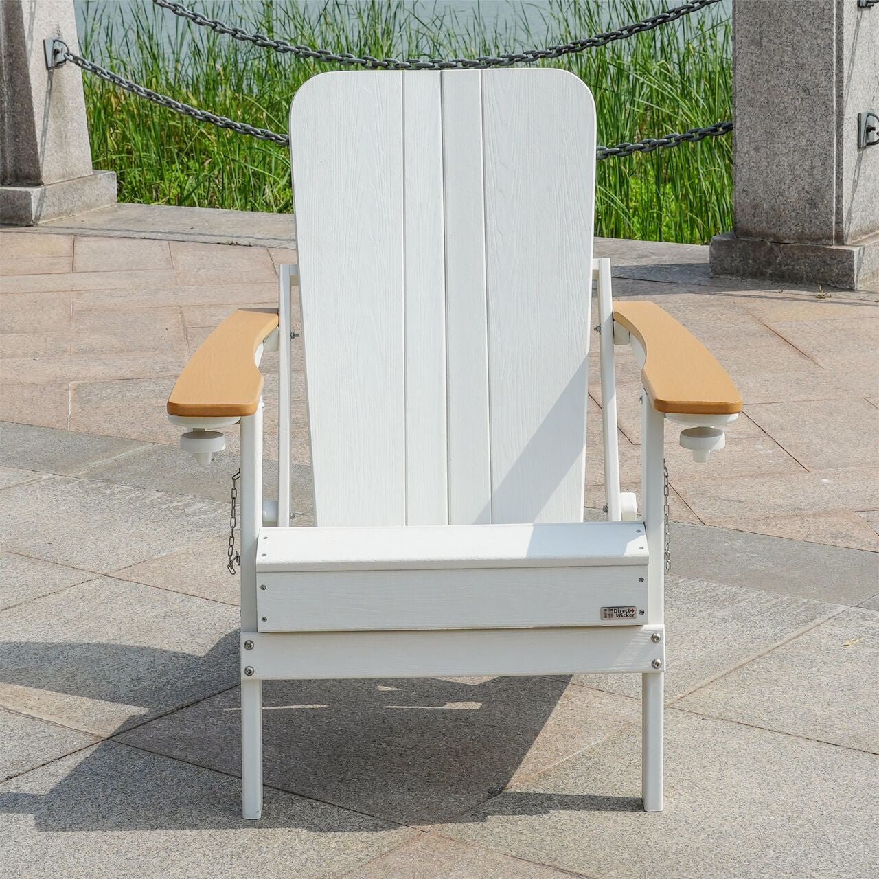HDPE sheet material foldable multi - color optional beach chair frog chair (PAC - 011) - Direct Wicker