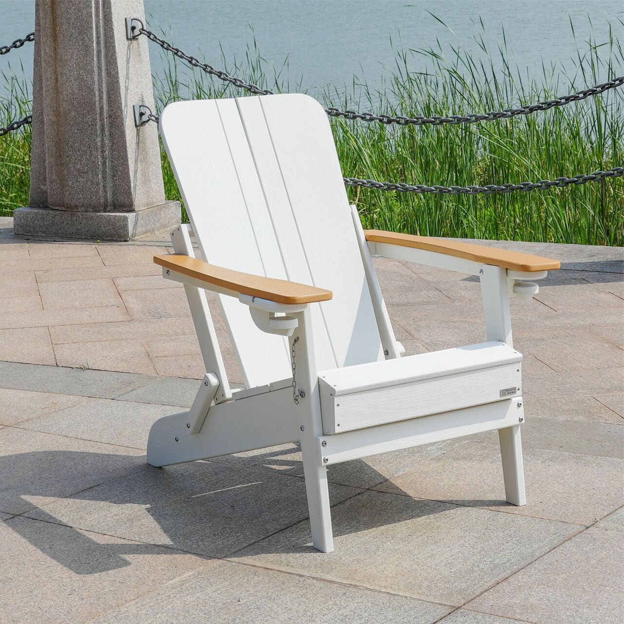 HDPE sheet material foldable multi - color optional beach chair frog chair (PAC - 011) - Direct Wicker