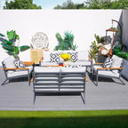 Heidi 5 - Seater Conversation Sofa Set (PAS - 2481) - Direct Wicker
