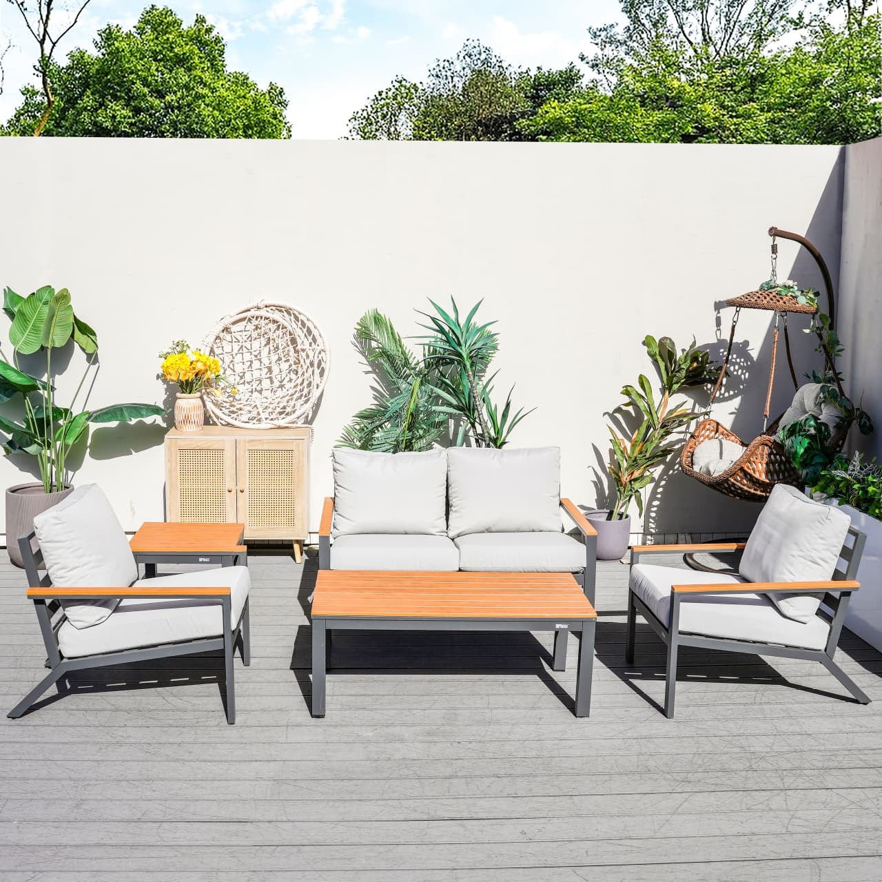 Heidi 5 - Seater Conversation Sofa Set (PAS - 2481) - Direct Wicker