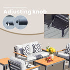 Heidi 5 - Seater Conversation Sofa Set (PAS - 2481) - Direct Wicker