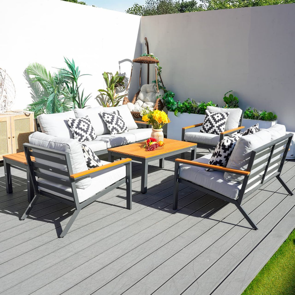 Heidi 5 - Seater Conversation Sofa Set (PAS - 2481) - Direct Wicker