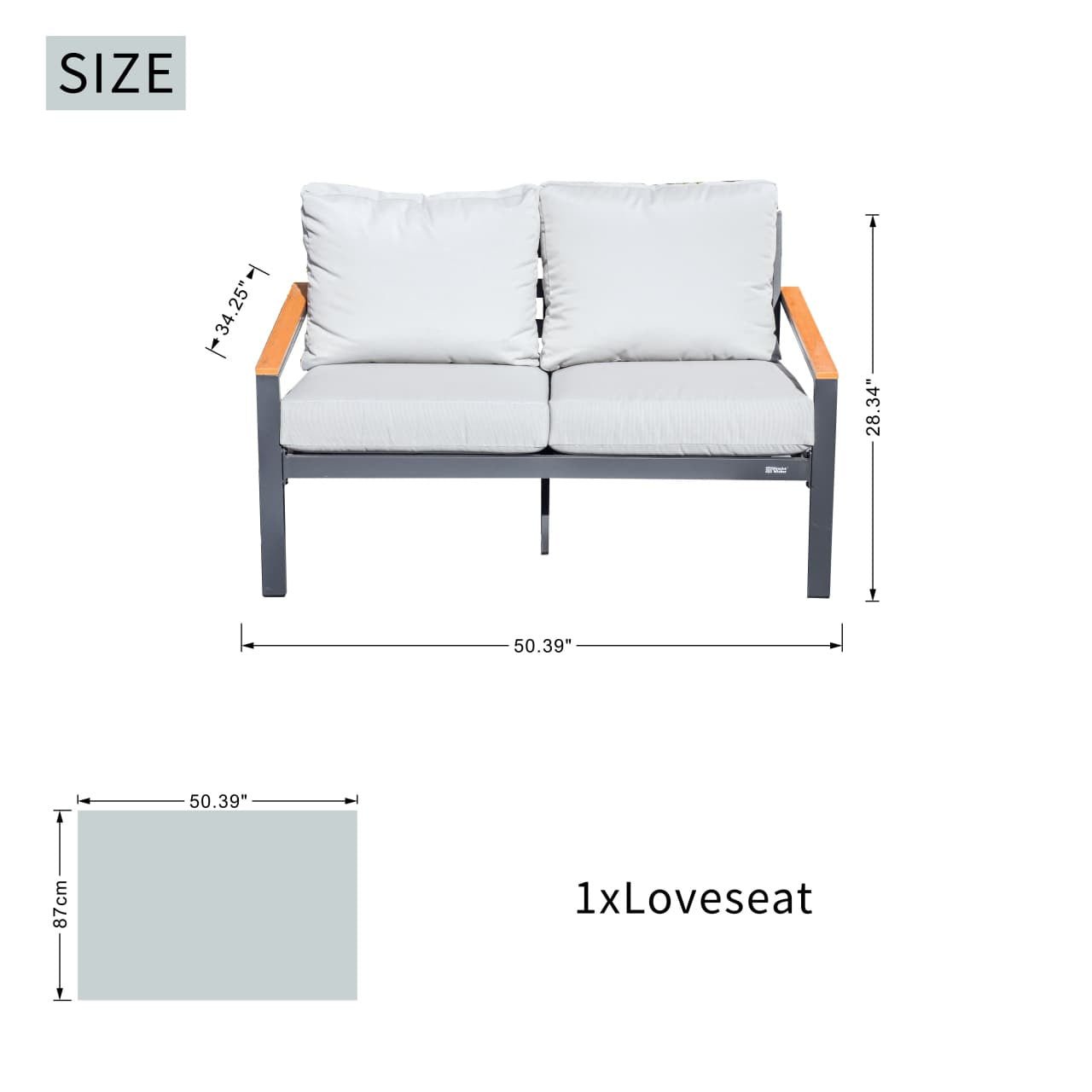 Heidi 5 - Seater Conversation Sofa Set (PAS - 2481) - Direct Wicker