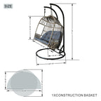 High - end Comfortable Double Hanging Basket Chair (PAL - 2120) - Direct Wicker