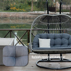 High - end Comfortable Double Hanging Basket Chair (PAL - 2120) - Direct Wicker