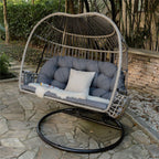 High - end Comfortable Double Hanging Basket Chair (PAL - 2120) - Direct Wicker