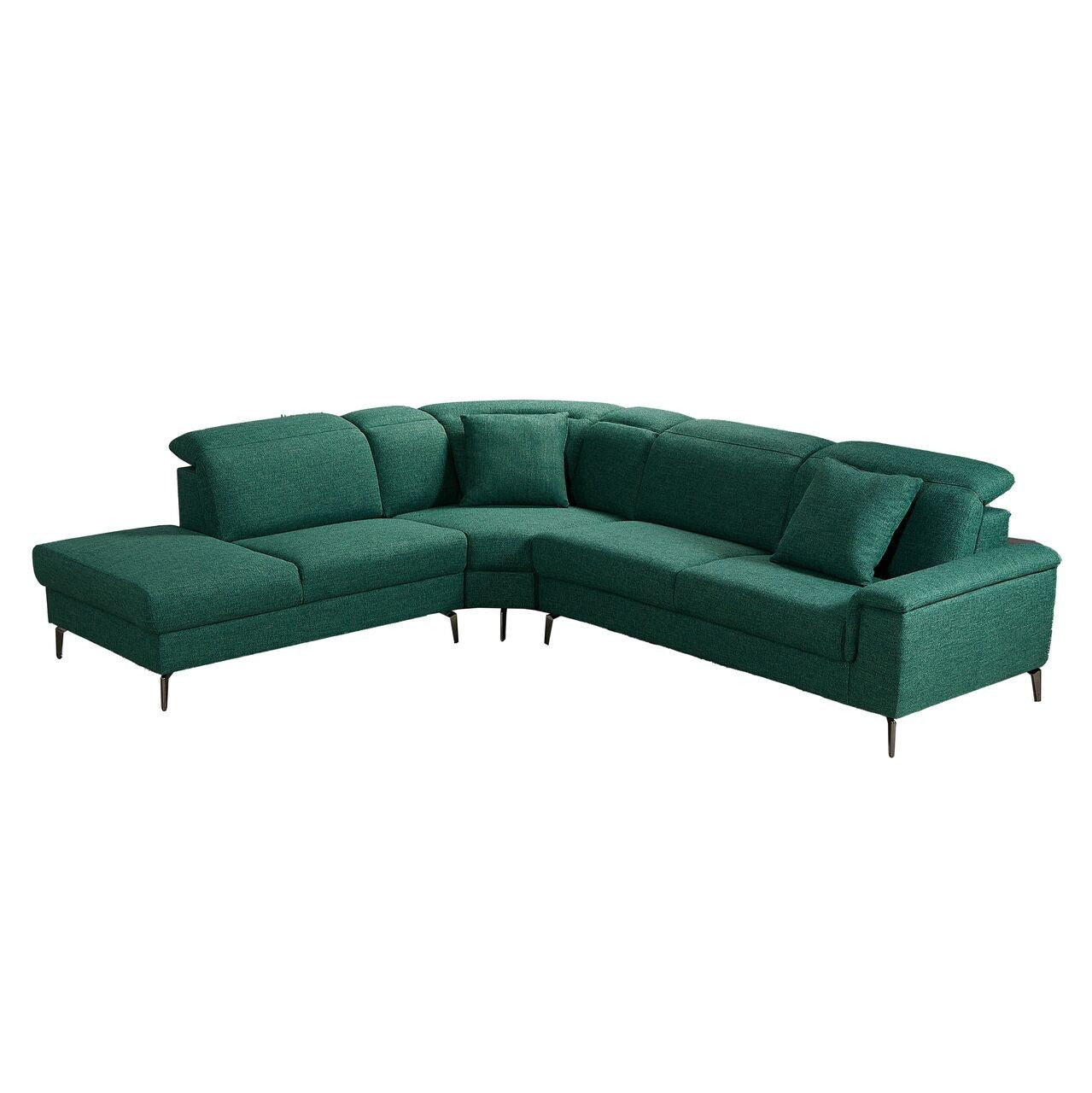 High - end comfortable memory foam two - color optional L - shaped interior sofa (PAS - 248132) - Direct Wicker