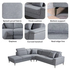 High - end comfortable memory foam two - color optional L - shaped interior sofa (PAS - 248132) - Direct Wicker