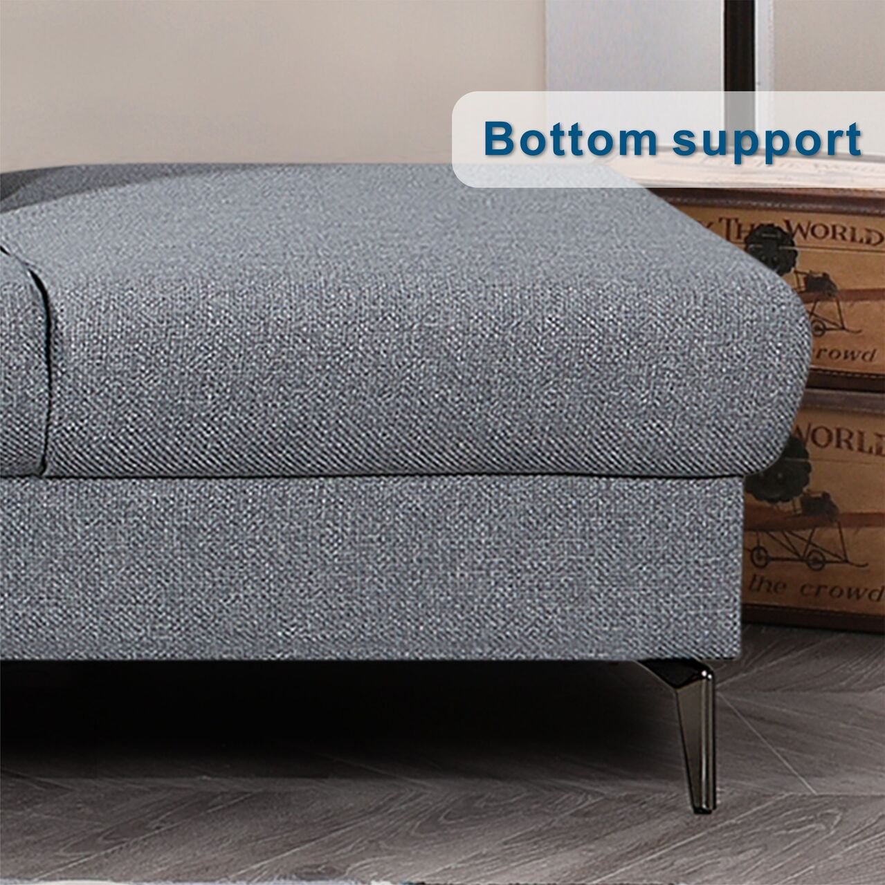 High - end comfortable memory foam two - color optional L - shaped interior sofa (PAS - 248132) - Direct Wicker