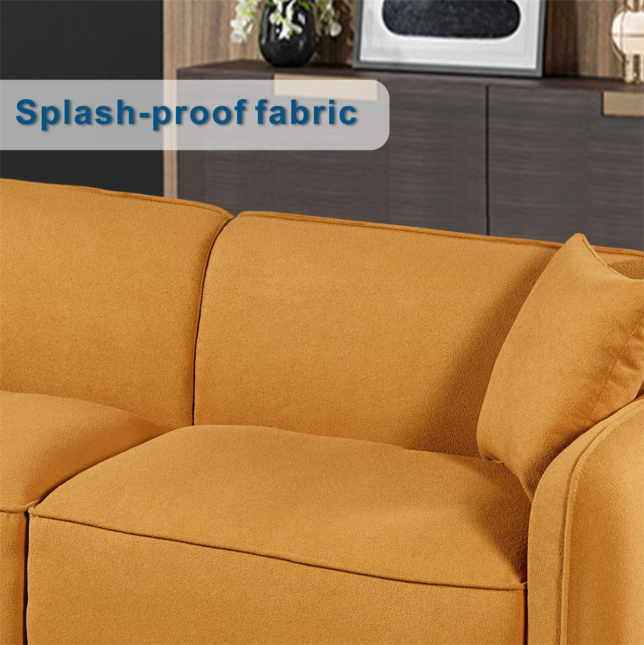 High - end fashion indoor sofa High rebound memory sponge comfortable two - color three - person sofa - Direct Wicker
