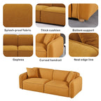 High - end fashion indoor sofa High rebound memory sponge comfortable two - color three - person sofa - Direct Wicker
